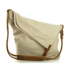 Load image into Gallery viewer, Canvas Leather Vintage Shoulder Bag
