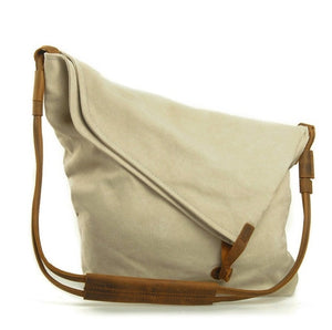 Canvas Leather Vintage Shoulder Bag