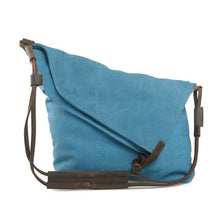 Load image into Gallery viewer, Canvas Leather Vintage Shoulder Bag
